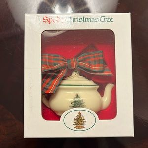 Spode Christmas Tree mini teapot ornament